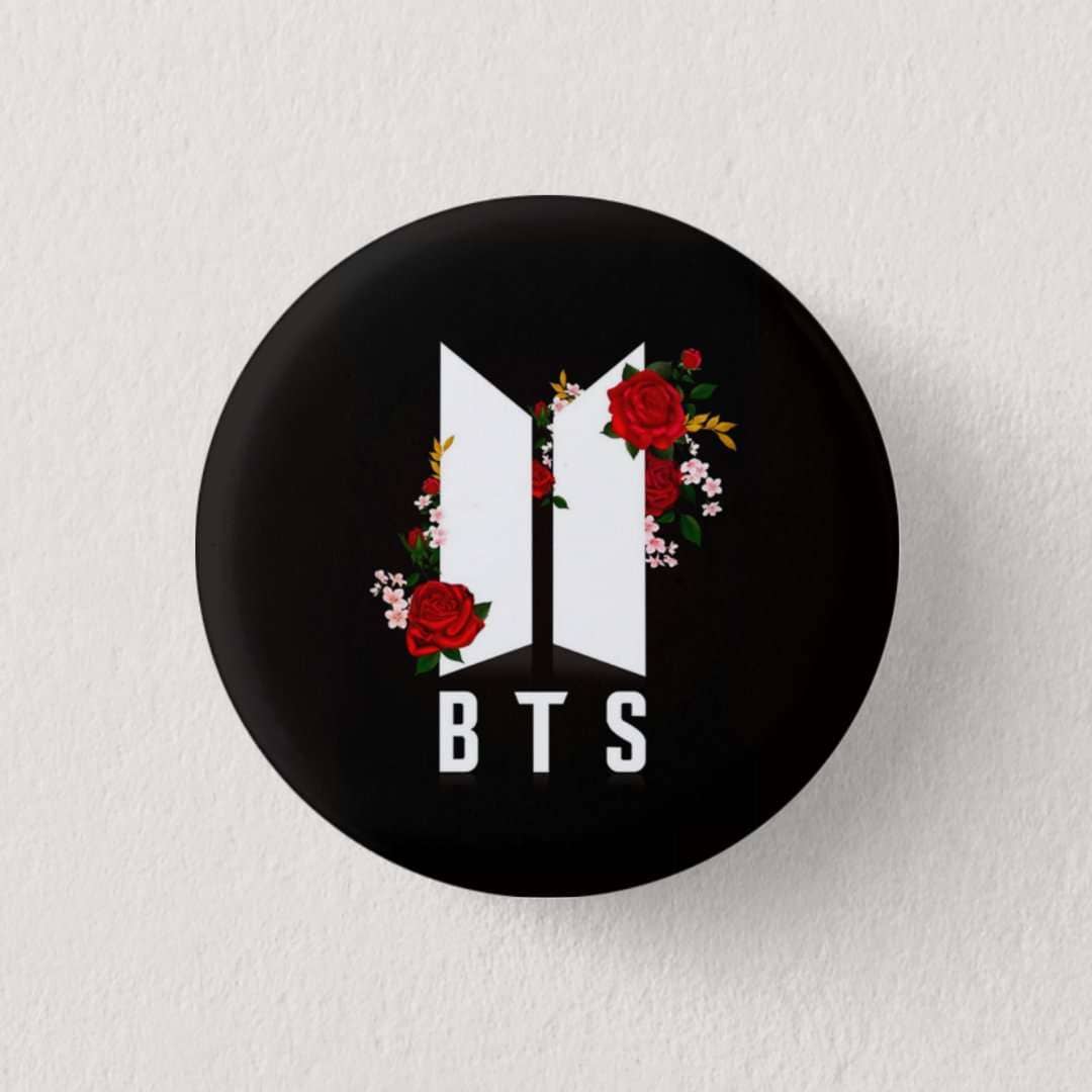 Bts Floral Logo Badge Pop Culture And Fandom Store