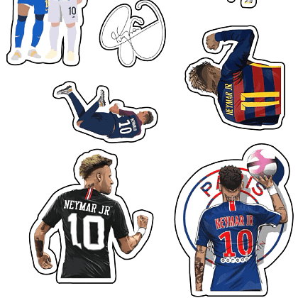 Neymar Themed Stickers