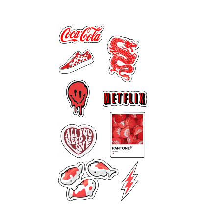 Red Theme mobile sticker