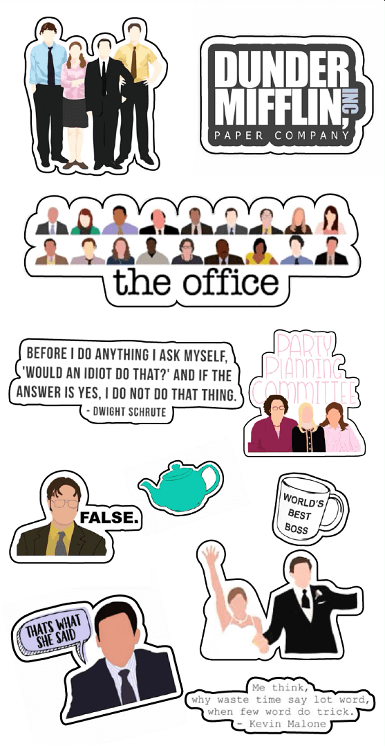Office Themed Stickers