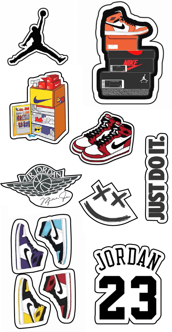 Jordan Themed Stickers
