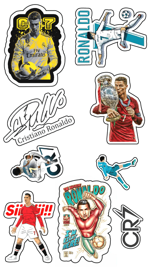 Cristiano Ronaldo Themed Stickers